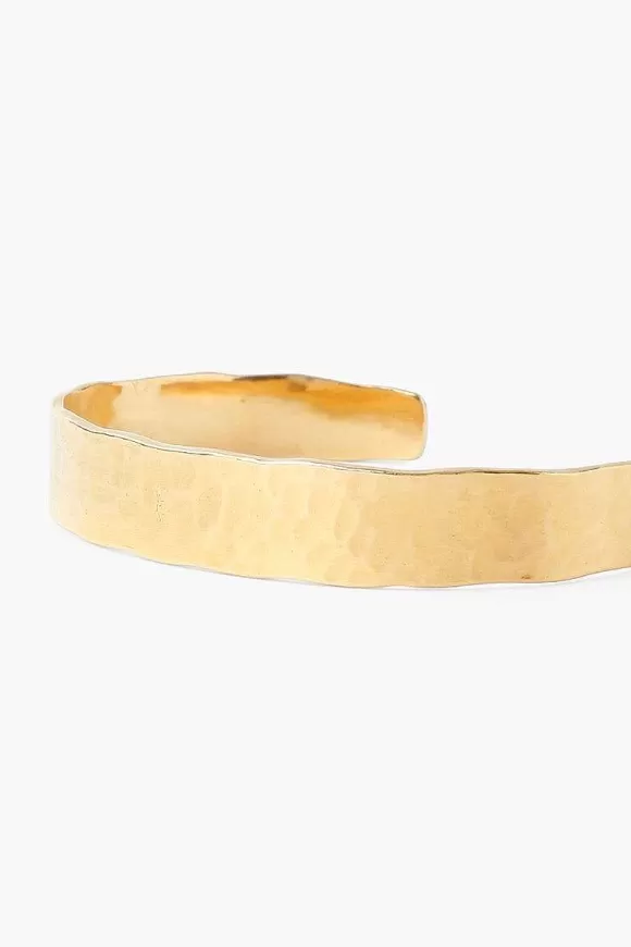 Chan Luu Yellow Gold Hammered Cuff Fashion