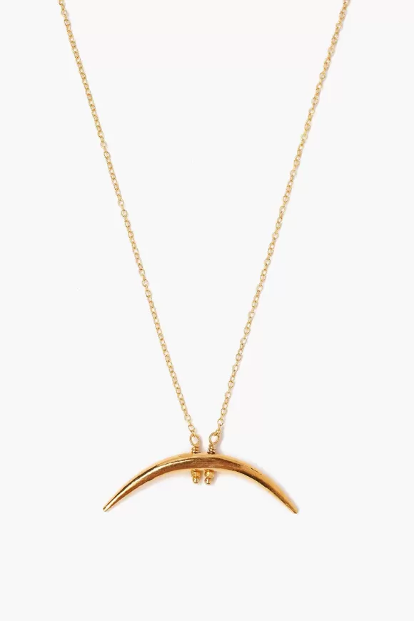 Chan Luu Yellow Gold Horn Necklace Outlet